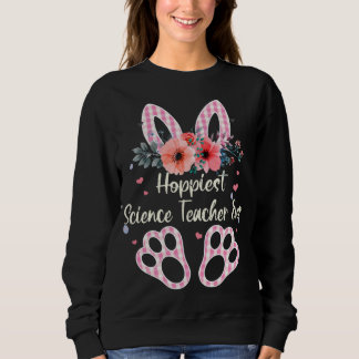 Karierter Bunny Hoffnest Lehrer für Naturwissensch Sweatshirt