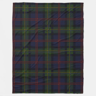 Karierter Clan Malcolm Tartan Lila  Muster Fleecedecke