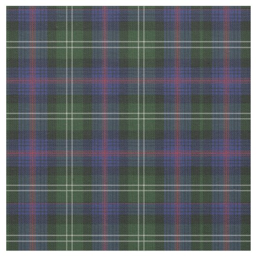 Karierter Clan Sutherland Tartan Green Lila Karo Stoff (Nahaufnahme)