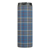 Karierter Clan Thompson Tartan Blue Gray Karo Kaff Thermosbecher (Rückseite)