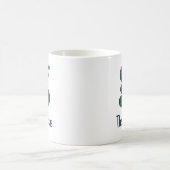Karierter Druckminderbuchstabe g Anfangsbuchstabe  Kaffeetasse (Mittel)