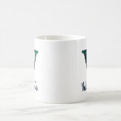 Karierter Druckminderbuchstabe / Initial und Name Kaffeetasse (Mittel)