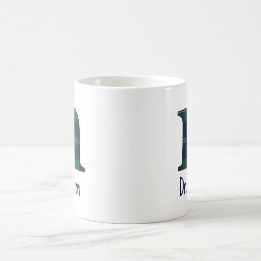 Karierter Druckminderbuchstabe n Anfangsbuchstabe Kaffeetasse (Mittel)
