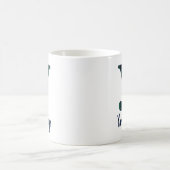 Karierter Druckminderbuchstabe y Anfangsbuchstabe  Kaffeetasse (Mittel)