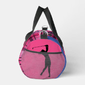 karierter Duffelbeutel "Hor Pink" Duffle Bag (Rechts)