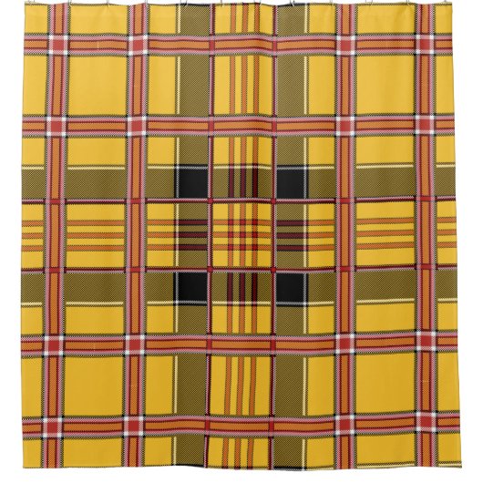 karierter Duschvorhang (Vorderseite)