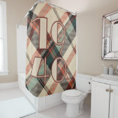 karierter Duschvorhang der 40er Jahre (Beispiel)