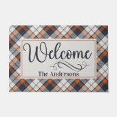 Karierter Empfang Fußmatte (Vorderseite)