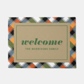 Karierter Empfang Fußmatte (Vorderseite)