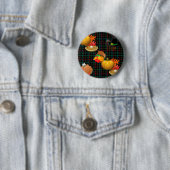 karierter Erntedank Button (Beispiel)
