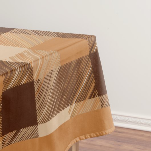 Karierter Erntedank mit Pumpkin-Grenze Tischdecke (Beispiel)