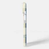 Karierter Fall für Marine und Cream Case-Mate iPhone Hülle (Rückseite / Links)