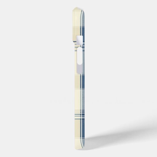 Karierter Fall für Marine und Cream Case-Mate iPhone Hülle (Rückseite / Links)