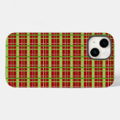 Karierter Fall für Rot und Grün Case-Mate iPhone Hülle (Rückseite (Horizontal))