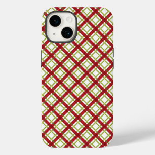 Karierter Fall für Rot und Grün Case-Mate iPhone 14 Hülle