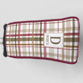 Karierter Fall Golf Headcover (Vorderseite)