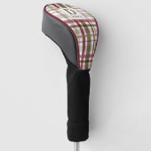 Karierter Fall Golf Headcover (angewinkelt)