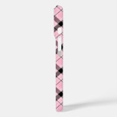 Karierter Fall in Rosa Case-Mate iPhone Hülle (Rückseite / Links)