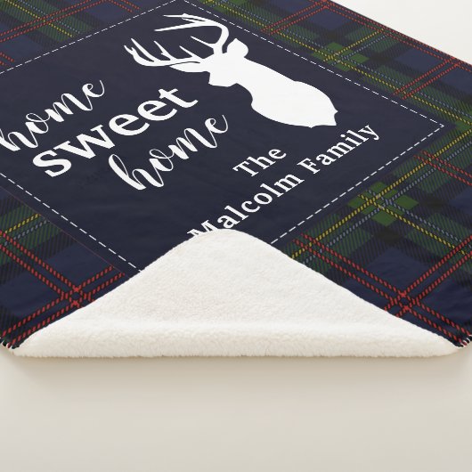 Karierter Familienurlaub Clan Malcolm Custom Tarta Sherpadecke (3/4)