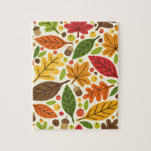 Karierter Feiertag Herbst Herbst Erntedank Ernte L Puzzle