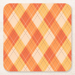 Karierter Feiertag Herbst Herbst Erntedank Ernte L Rechteckiger Pappuntersetzer