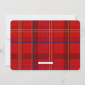 Karierter Feuerzug Geburtstag Einladung (Rückseite)