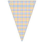 Karierter Frühling im Garten Wimpelkette (Zweite Fahne)