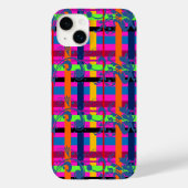 Karierter geblüht Pop Case-Mate iPhone Hülle (Rückseite)