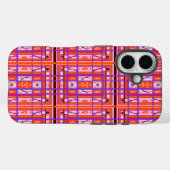 Karierter Gehäuse für Girl-Power Case-Mate iPhone Hülle (Rückseite (Horizontal))