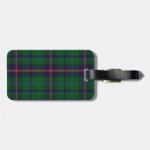 Karierter Gepäcktag des Young Clan Tartan Gepäckanhänger (Rückseite horizontal)