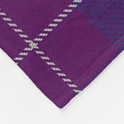 Karierter Glencoe-Stolz Fleecedecke (Ecke)