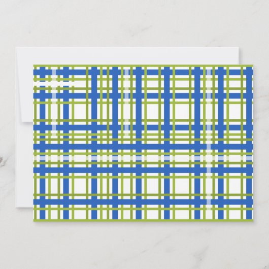 Karierter Golf Einladung (Rückseite)