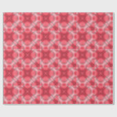 Karierter Grunge, rot und grau Geschenkpapier (Flach)