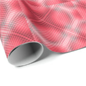 Karierter Grunge, rot und grau Geschenkpapier (Rolleneckpunkt)