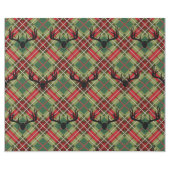 Karierter Hirschantler Geschenkpapier (Flach)