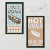 karierter Hot Dog Treuekarte (Vorne/Hinten)