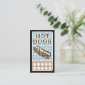 karierter Hot Dog Treuekarte (Stehend Vorderseite)