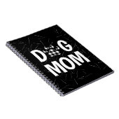 Karierter Hundepawprint mit Hundehaar Notizblock (Rechte Seite)