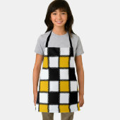 Karierter Karo in Schwarz und Gelb Schürze (Insitu)