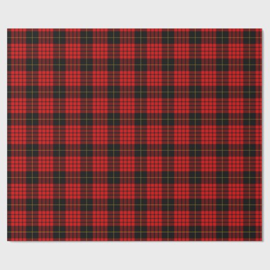Karierter Karo Tartan Geschenkpapier (Flach)