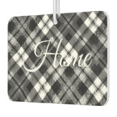 Karierter Karo Tartan Schwarz-weißer Bauernhof Mod Autolufterfrischer (Links)