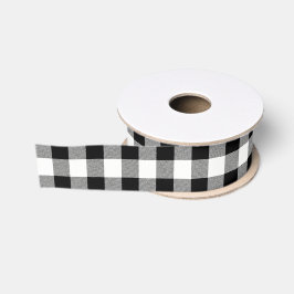 Karierter Karo White and Black Buffalo - Ribbon Ripsband