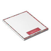 Karierter klassischer, farbiger Personalisierter N Notizblock (angewinkelt)