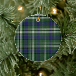 Karierter Kreis Blyth Tweeside Keramik Ornament