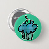karierter Kuchen Button (Vorne & Hinten)