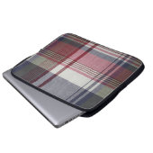 Karierter Laptop-Sieb Laptopschutzhülle (Vorne Knopf)