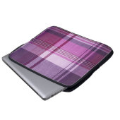 Karierter Laptop-Sieb Laptopschutzhülle (Vorne Knopf)