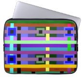 Karierter Laptop-Sieb Laptopschutzhülle (Vorderseite)
