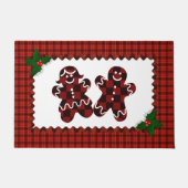 Karierter Lebkuchen Fußmatte (Vorderseite)