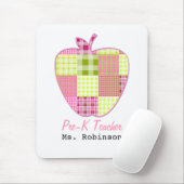 Karierter Lehrer Apples Pre-K Mousepad (Mit Mouse)